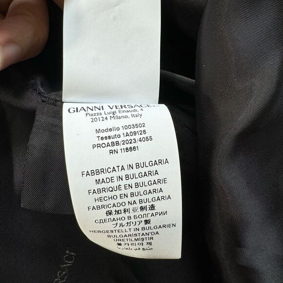Versace Cady Enver Medusa Scoop Neck Black Little Mini Dress NWT - Picture 13 of 13